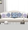 Multicolor Polyester Abstract 16x16 inches Cushion Covers (Pack of 5)