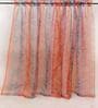 Multicolor Floral Polyester 8 Ft Sheer Rod Pocket Door Curtain