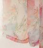 Multicolor Floral Polyester 8 Ft Sheer Rod Pocket Door Curtain