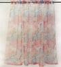 Multicolor Floral Polyester 8 Ft Sheer Rod Pocket Door Curtain
