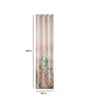 Beige Polyester Abstract 7 Ft Light Filtering Eyelet 1 Curtain