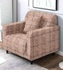 Beige Polyester Abstract (1Pc) Seater Sofa Cover