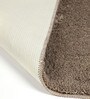 Manhattan Brown Polyester Solid Pattern 2 x 1 Feet AntiSkid Set of 2 Door Mats