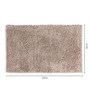 Manhattan Brown Polyester Solid Pattern 2 x 1 Feet AntiSkid Set of 2 Door Mats