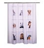 Multicolor Shower Polyester 6 Ft Blackout Eyelet Shower Curtain