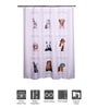 Multicolor Shower Polyester 6 Ft Blackout Eyelet Shower Curtain