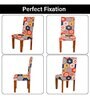 Multicolor Printed Polyester Blend 14 x 38 Inch Chair Covers (Set of 4)
