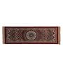 Red Polyester Vintage 2 x 6 Feet Machine Made Floor Runner