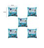 Multicolor Polyester Christmas Special 16x16 inches Cushion Covers (Pack of 5)