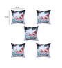 Multicolor Polyester Christmas Special 16x16 inches Cushion Covers (Pack of 5)