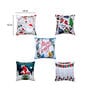 Multicolor Polyester Christmas Special 16x16 inches Cushion Covers (Pack of 5)