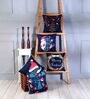 Multicolor Polyester Christmas Special 16x16 inches Cushion Covers (Pack of 5)