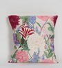 Multicolor Florals Polyester 16 x 16 Inches Cushion Covers (Set of 5)