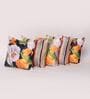 Multicolor Floral Polyester 16 x 16 Inches Cushion Covers (Set of 5)