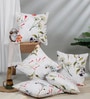Multicolor Polyester Floral 16x16 inches Cushion Cover Set of 5