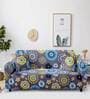 Multicolor Traditional Polyester 91x73 Inches 3 Seater Sofa Cover