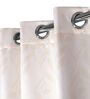 Multicolor Polyester Floral 5ft Room Darkening Eyelet Window Curtains (2 Pc)