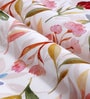 Multicolor Polyester Floral 5ft Sheer Eyelet Window Curtain