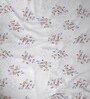 Multicolor Polyester Floral 9ft Semisheer Eyelet (2 pc) Long Door Curtains