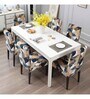 Multicolor Polyester Geometric Stretchable Chair Covers (Pack of 4)