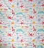 Multicolor Polyester Abstract 5ft Semisheer Eyelet (2 pc) Window Curtains