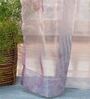 Multicolor Floral Polyester 8 Ft Sheer Rod Pocket Door Curtain