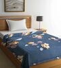 Blue Polyester 350 Heavy Winter Single Bed Comforter