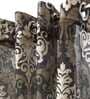 Brown Traditional Polyester 9 Ft Sheer Eyelet Door Curtains (Set of 2)