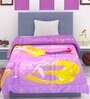 Purple Polyester Kids Printed Single Bed Comforter