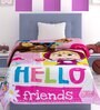 Pink Polyester Kids Printed Single Bed Comforter