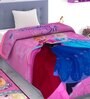 Pink Polyester Kids Printed Single Bed Comforter