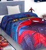 Blue Polyester Kids Printed Single Bed Comforter