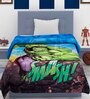 Blue Polyester Kids Printed Single Bed Comforter