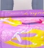 Purple Polyester Kids Printed Single Bed Comforter