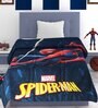 Blue Polyester Kids Printed Single Bed Comforter
