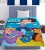 Blue Polyester Kids Printed Single Bed Comforter