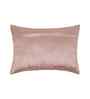 Peach Polyester Striped 12X18 Inches Cushion Cover