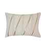 Cream Polyester Striped 12X18 Inches Cushion Cover