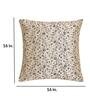 Golden Textured Polyester 16 x 16 Inch Cushion Cover (Set of 2)