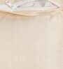 Golden Textured Polyester 16 x 16 Inch Cushion Cover (Set of 2)