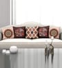 Multicolor Polyester Traditional 16x16 inches Cushion Covers (Pack of 5)