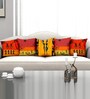 Multicolor Polyester Traditional 16x16 inches Cushion Covers (Pack of 5)