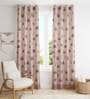 Beige Polyester Traditional 9 Ft Light Filtering Eyelet 1 Curtain
