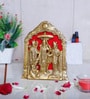 Multicolor Polyresin Lord Ram Darbar with Laxman Sita & Hanuman Frame Decorative Showpiece (21.5 cm)