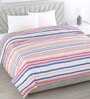 Multicolor Polyster Stripes 150 GSM Double Bed Comforter