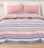 Multicolor Polyster Stripes 150 GSM Double Bed Comforter