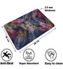 Palm Leaf Printed Rubber 22x14 Inches Anti Skid Bath Mat