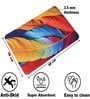Tropical Leaf Printed Rubber 22x14 Inches Anti Skid Bath Mat