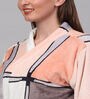 Multicolor Printed Woolen Women Bath Robe With Belt (XL)