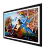 Multicolor Radha Krishna Canvas Art Print
